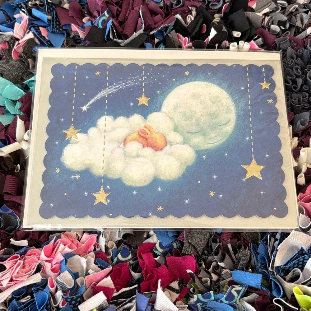 🆕Papyrus Sleeping Bunny Baby Shower Greeting Card